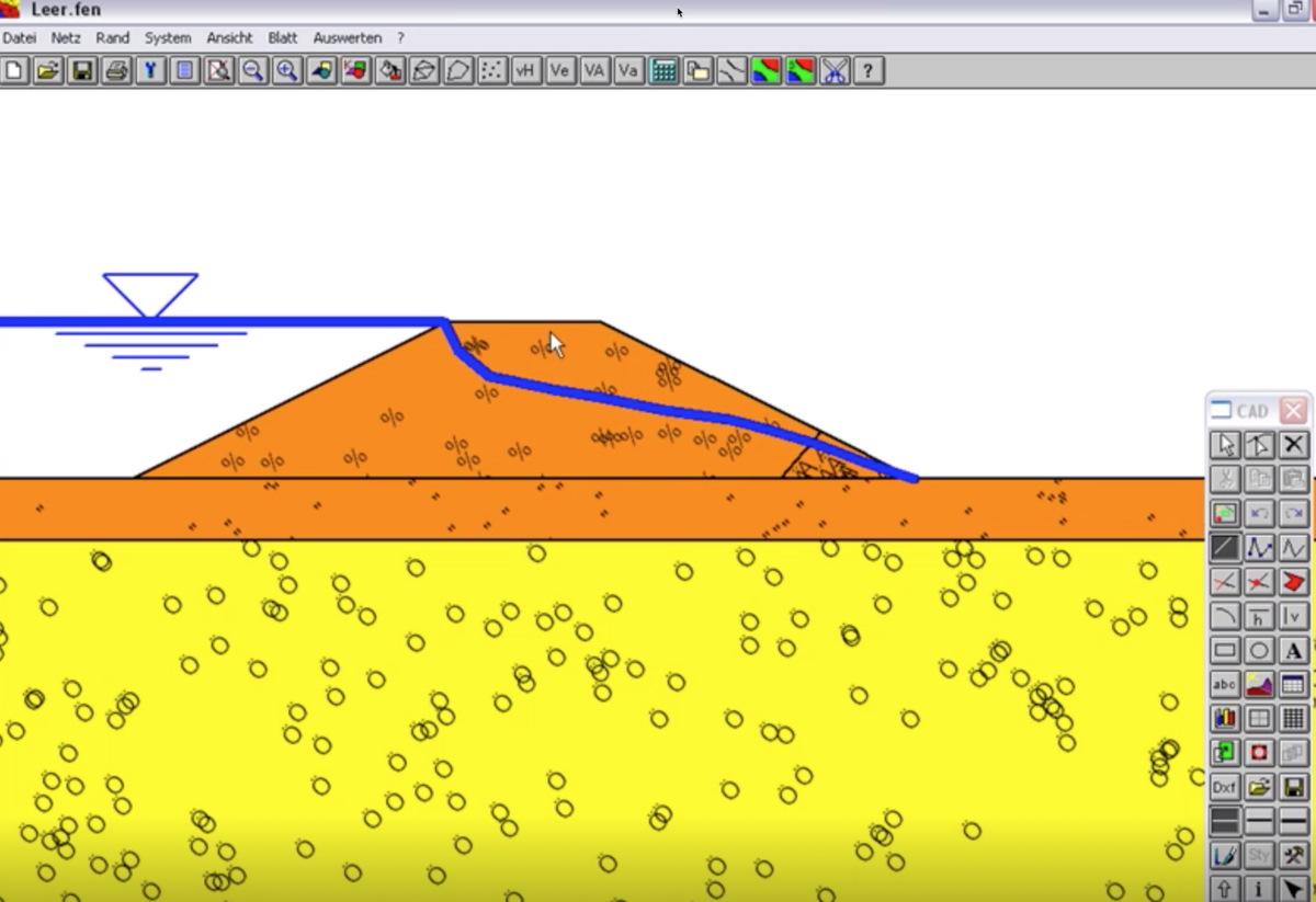 Hochwasserschutz mit GGU-STABILITY & GGU-2D-SSFLOW | GGU Software